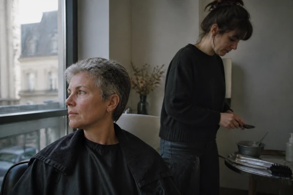 Cheveux gris cheveux poivre sel Rouen